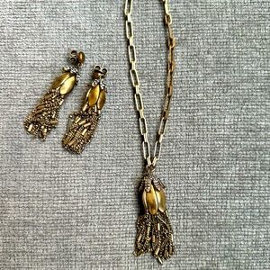 J. Crew Bloom Necklace and Earrings